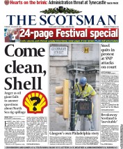 The Scotsman Newspaper Front Page (UK) for 16 August 2011