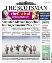 The Scotsman (UK) Newspaper Front Page for 16 August 2018