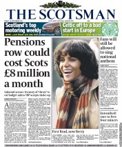 The Scotsman (UK) Newspaper Front Page for 16 September 2011