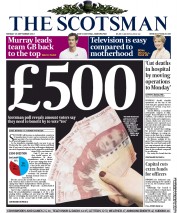 The Scotsman Newspaper Front Page (UK) for 16 September 2013