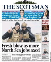 The Scotsman (UK) Newspaper Front Page for 17 January 2015
