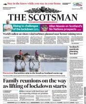 The Scotsman (UK) Newspaper Front Page for 17 February 2021