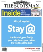 The Scotsman (UK) Newspaper Front Page for 17 April 2020