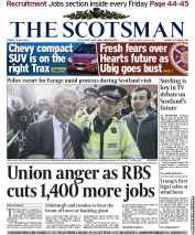 The Scotsman Newspaper Front Page (UK) for 17 May 2013