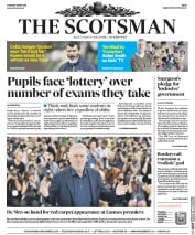 The Scotsman (UK) Newspaper Front Page for 17 May 2016
