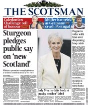 The Scotsman (UK) Newspaper Front Page for 17 June 2014