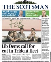 The Scotsman (UK) Newspaper Front Page for 17 July 2013