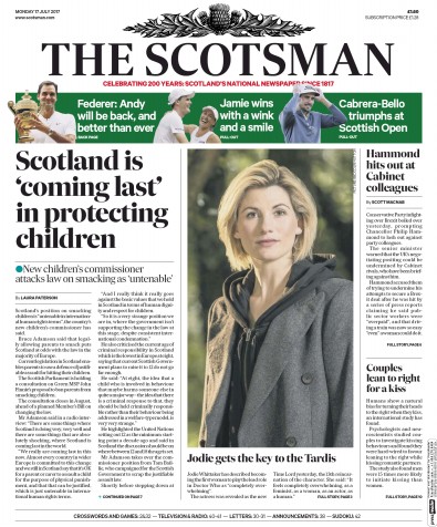 The Scotsman Newspaper Front Page (UK) for 17 July 2017