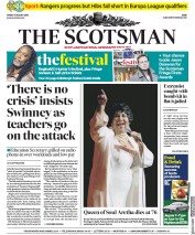 The Scotsman (UK) Newspaper Front Page for 17 August 2018