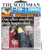 The Scotsman (UK) Newspaper Front Page for 17 September 2011