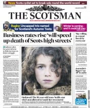The Scotsman (UK) Newspaper Front Page for 18 October 2018