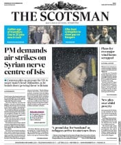 The Scotsman (UK) Newspaper Front Page for 18 November 2015