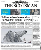 The Scotsman (UK) Newspaper Front Page for 18 January 2016