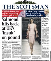 The Scotsman (UK) Newspaper Front Page for 18 February 2014