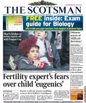 The Scotsman Newspaper Front Page (UK) for 18 March 2013
