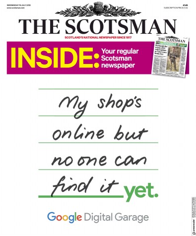 The Scotsman Newspaper Front Page (UK) for 18 July 2018