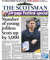 The Scotsman Newspaper Front Page (UK) for 18 August 2011