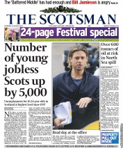 The Scotsman Newspaper Front Page (UK) for 18 August 2011