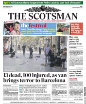 The Scotsman (UK) Newspaper Front Page for 18 August 2017