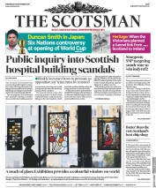 The Scotsman (UK) Newspaper Front Page for 18 September 2019