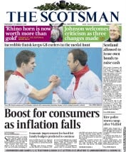 The Scotsman Newspaper Front Page (UK) for 19 February 2014