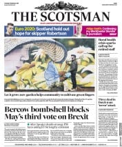 The Scotsman (UK) Newspaper Front Page for 19 March 2019