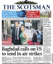 The Scotsman (UK) Newspaper Front Page for 19 June 2014