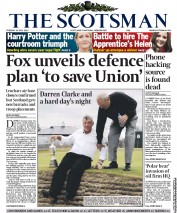The Scotsman Newspaper Front Page (UK) for 19 July 2011