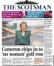 The Scotsman Newspaper Front Page (UK) for 19 July 2013