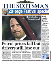 The Scotsman Newspaper Front Page (UK) for 19 August 2011