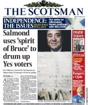 The Scotsman (UK) Newspaper Front Page for 19 August 2014