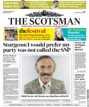 The Scotsman (UK) Newspaper Front Page for 19 August 2017