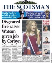 The Scotsman (UK) Newspaper Front Page for 19 September 2015