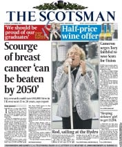 The Scotsman (UK) Newspaper Front Page for 1 October 2013