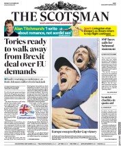 The Scotsman (UK) Newspaper Front Page for 1 October 2018
