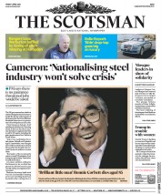 The Scotsman (UK) Newspaper Front Page for 1 April 2016