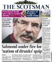 The Scotsman (UK) Newspaper Front Page for 1 May 2014