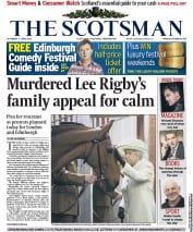 The Scotsman (UK) Newspaper Front Page for 1 June 2013