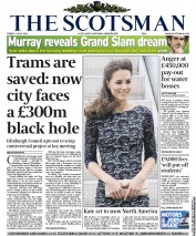 The Scotsman (UK) Newspaper Front Page for 1 July 2011