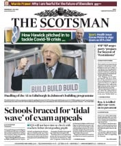 The Scotsman (UK) Newspaper Front Page for 1 July 2020