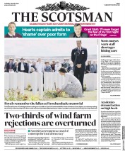 The Scotsman (UK) Newspaper Front Page for 1 August 2017