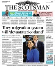 The Scotsman (UK) Newspaper Front Page for 20 February 2020