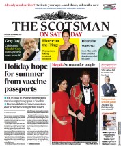 The Scotsman (UK) Newspaper Front Page for 20 February 2021