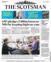 The Scotsman (UK) Newspaper Front Page for 20 April 2016