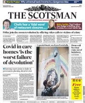 The Scotsman (UK) Newspaper Front Page for 20 May 2020