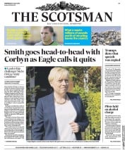 The Scotsman (UK) Newspaper Front Page for 20 July 2016