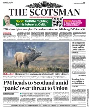 The Scotsman (UK) Newspaper Front Page for 20 July 2020