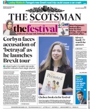 The Scotsman (UK) Newspaper Front Page for 20 August 2018
