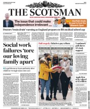 The Scotsman (UK) Newspaper Front Page for 20 August 2020
