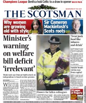 The Scotsman (UK) Newspaper Front Page for 20 September 2012